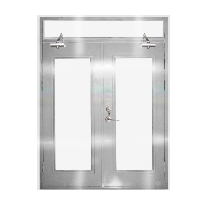 鋼質玻璃防火門